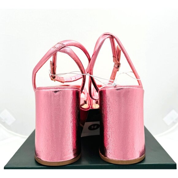 Wild Fable Pink Astro Strappy Heels 4" Platform w/ Memory Foam Womens Sz 14 NIB - Picture 5 of 9